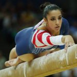 Aly Raisman doing splits